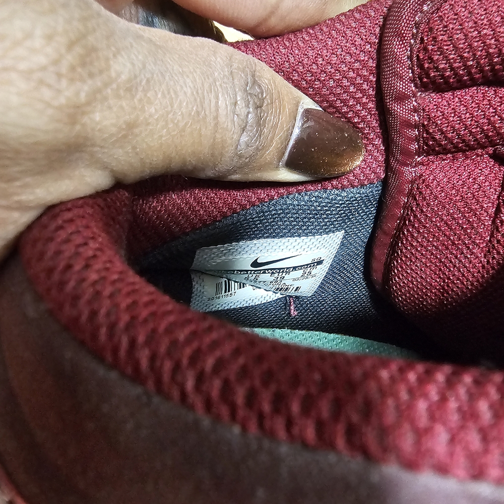 Nike Women's Maroon High-Top Sneakers - Picture 6 of 7